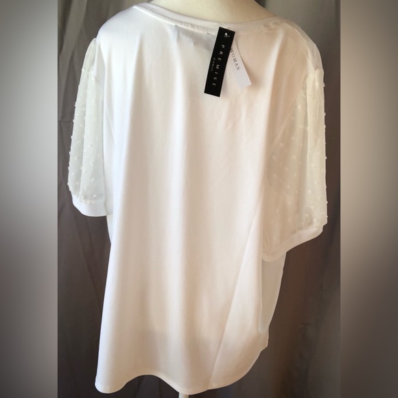 Premise Swiss Dot Puff Sleeve Top 🤍 - Picture 6 of 10